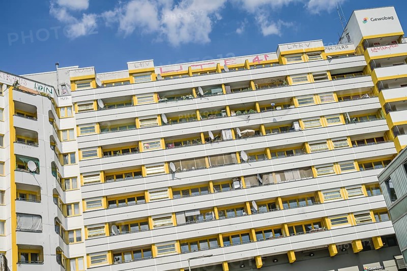 Social housing, Kreuzberg centre, Kottbusser Tor, Kreuzberg, Berlin, Germany, Europe