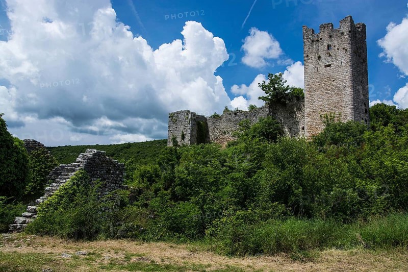 Dvigrad is an abandoned ruined town in the municipality of Kanfanar in the Croatian part of the Istrian peninsula, Croatia, Europe