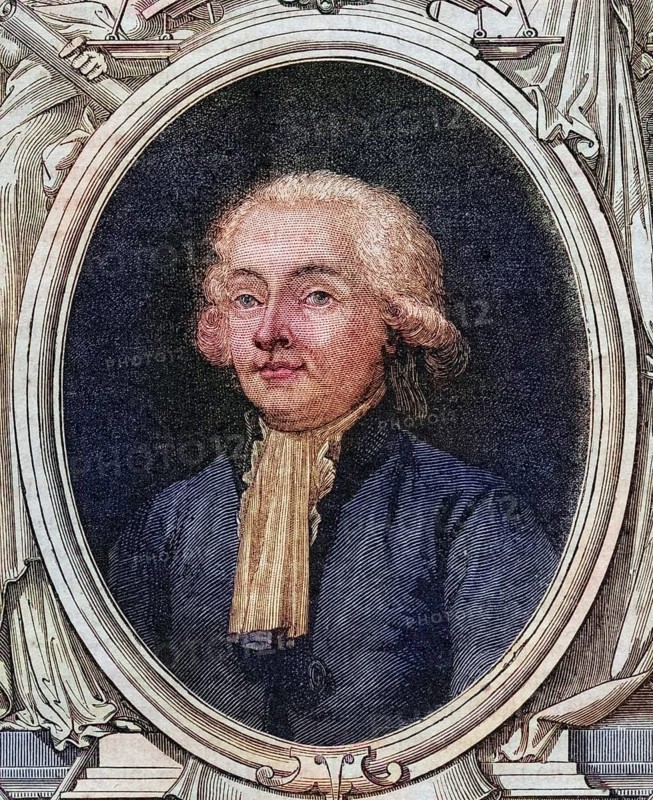 Isaac Rene Guy Le Chapelier (born 12 June 1754 in Rennes, died 22 April 1794 in Paris) was a politician during the French Revolution, Historical, digitally restored reproduction from a 19th century original, Record date not stated