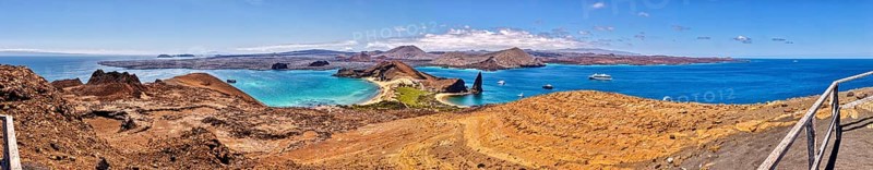 Bartolome, Panorama, Galapagos, Ecuador, South America