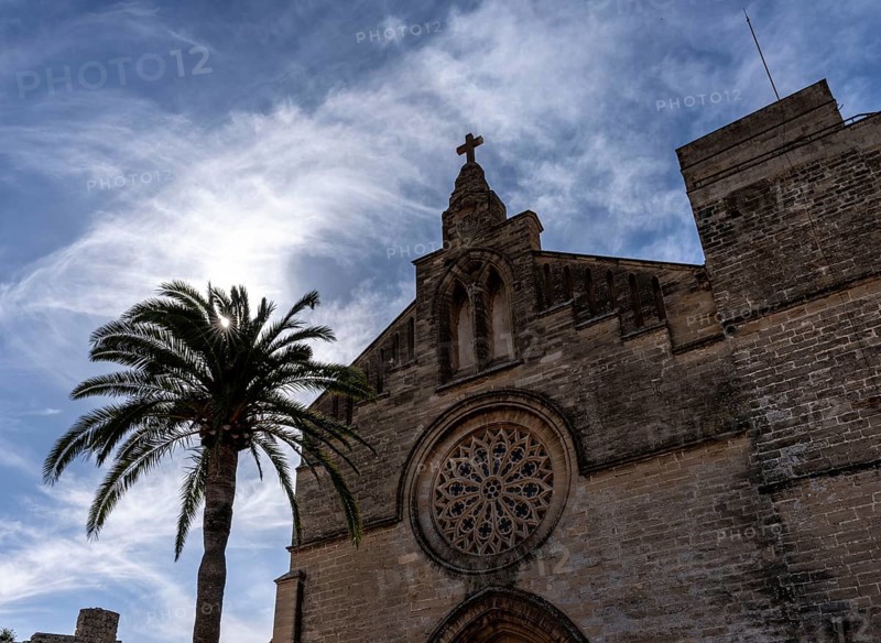 Església de Sant Jaume d'Alcúdia, church in the old town, Malorca, Spain, Europe