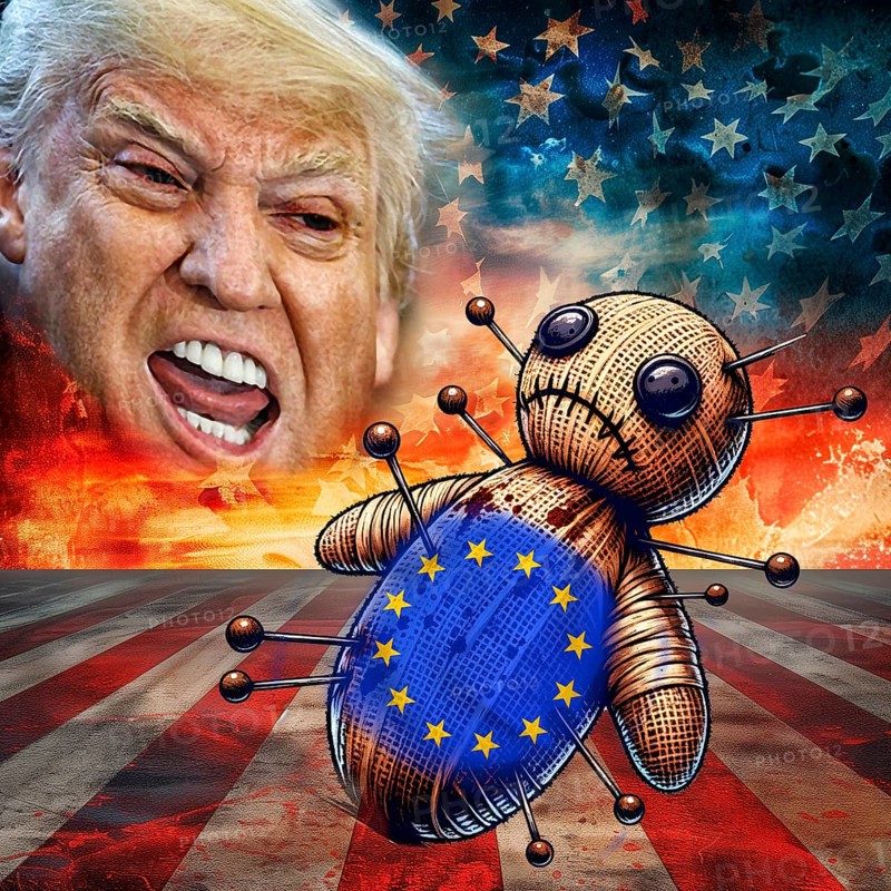 Symbolic image, democracy versus autocracy, US democracy in danger, EU and Germany as scapegoats, industry, Donald Trump, tariff threats, Elon Musk, Mark Zuckerberg, social networks, fake news, rights broken, hate, hate speech, DSG Digital Services Act, re-election, USA, politics, announcements, vendetta, wanted dictator, Republicans, US electoral system, global danger, lies, 2nd term, global burden, Ukraine war, storming White House, North America
