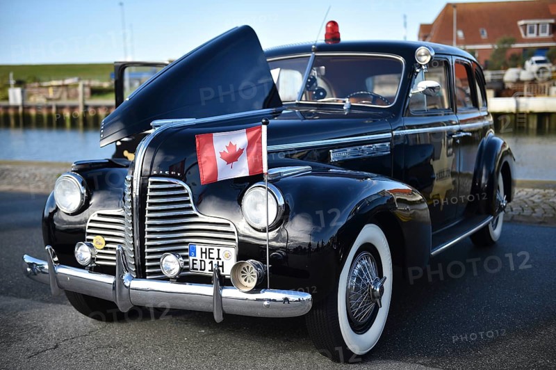 Buick Eigth Sedan 1938, at a classic car meeting in Büsum, Germany, Europe