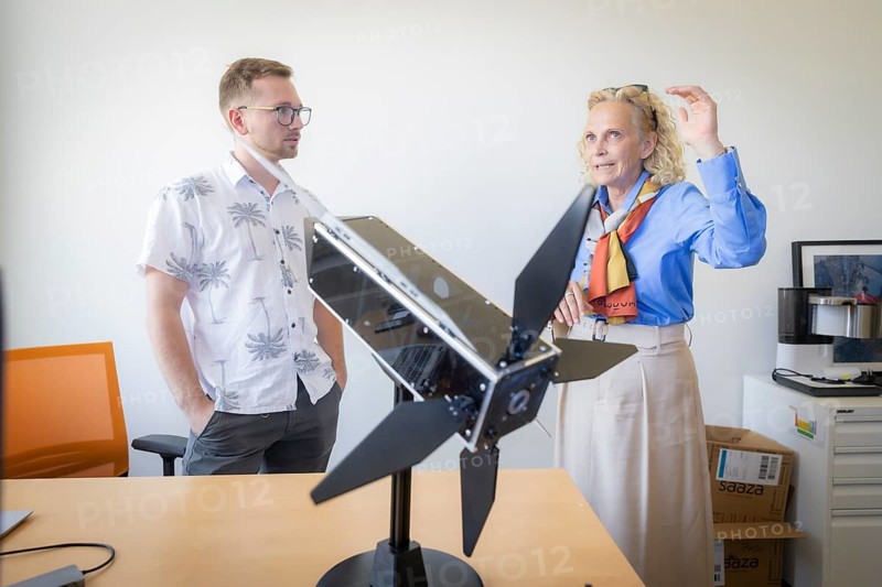 As part of her theme day Artificial Intelligence Made in Saxony - Experience Innovation Up Close on 16 May 2024, State Secretary Ines Fröhlich will visit four Saxon companies that represent the breadth of the local AI landscape. Team Captis Space Systems with their Cubesat, Dresden, Saxony, Germany, Europe