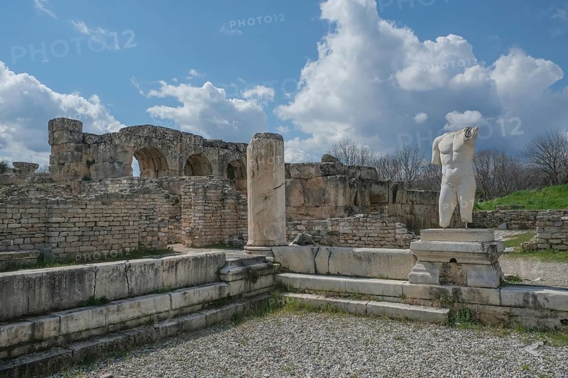 Ancient Baths of Hadrian, ancient archaeological site of Aphrodisias, Geyre, Karacasu, Aydin, Western Turkey, Turkey, Asia