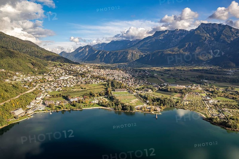 Löweneck or Levico Terme on Lago di Levico in Valsugana, Trentino, Italy, Europe