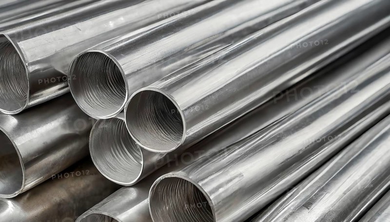 Metal, material, various tubes, made of stainless steel