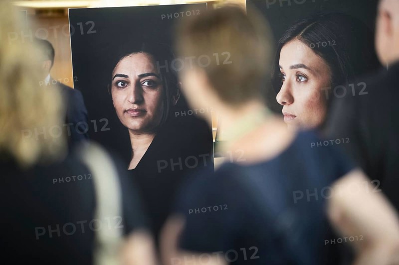 Exhibition at the Federal Foreign Office in Berlin: Jihan Alomar survived the genocide of the Yazidi woman 10 years ago and gives a tour of the exhibition The woman who defeated IS recorded here in Berlin, 22 August 2024