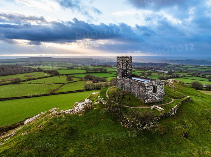 Brentor Church, St Michael's Church, Brentor, Dartmoor, Tavistock, England, United Kingdom, Europe