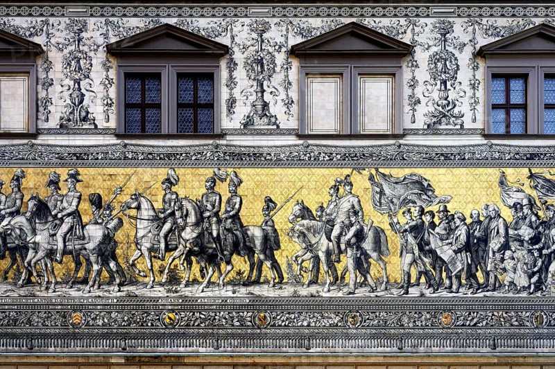 Procession of Princes, Dresden, Saxony, Germany, Europe