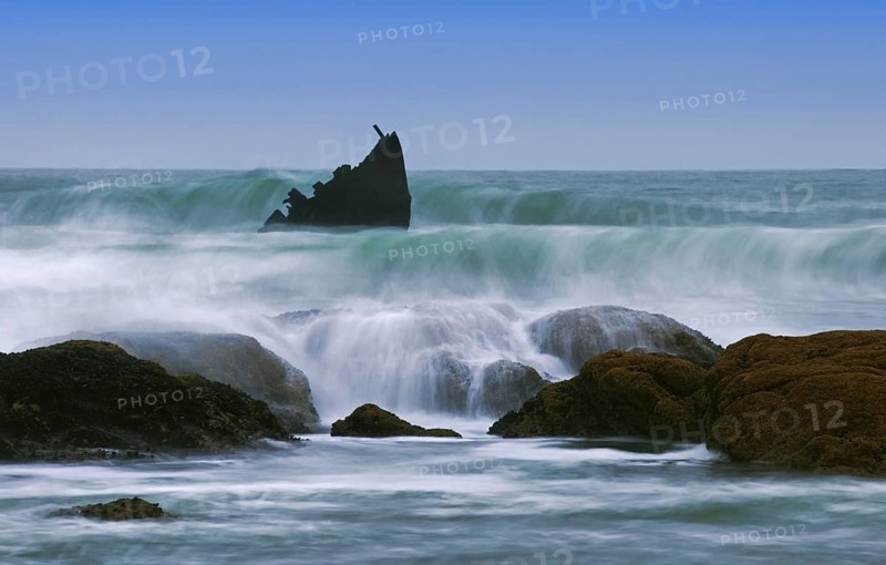 Shipwreck off the coast of Namibia