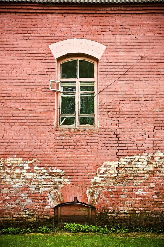 Old wall with window