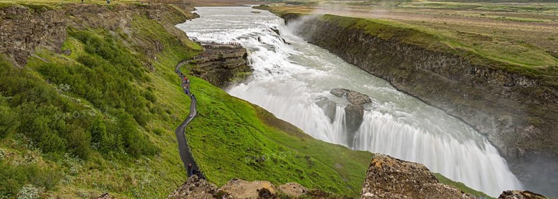 The Gullfoss waterfall, Golden Circle, southern Iceland