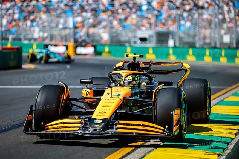 MELBOURNE, AUSTRALIA, MARCH 22: Lando Norris of Great Britain drives the McLaren MCL38 during first practice in the 2024 Australian Grand Prix at Albert Park in Melbourne, Australia, Oceania