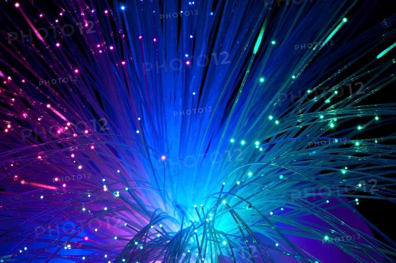 Multicolored optical fibers