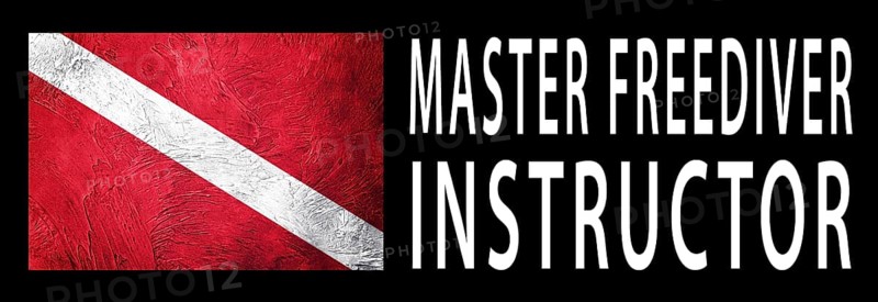 Master Freediver Instructor, Diver Down Flag, Scuba flag, Scuba Diving
