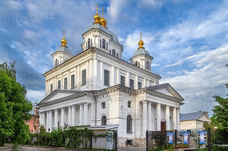 Kazan cathedral in Yaroslavl historical center, Russia, Europe