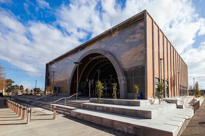 MELBOURNE, AUSTRALIA, AUGUST 18: Arden Station built as part of the Metro Tunnel project is completed and in testing phase before opening. Located in North Melbourne, Victoria, Australia and taken on August 18th 2024