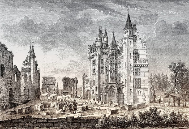 Restoration of the Château de Pierrefonds, commune of Pierrefonds, Oise département, France, 1862, Europe