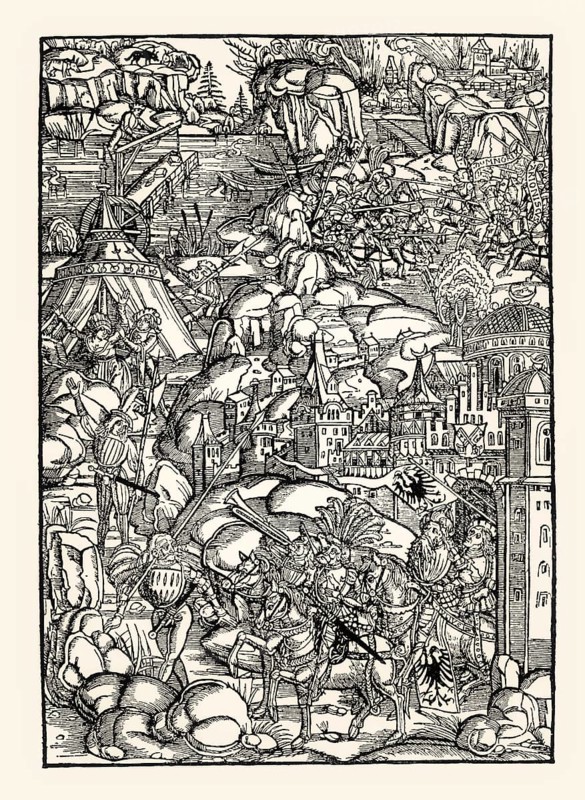 Gaius Iulius Caesar, by Johann Grüninger, 1507, digitally restored