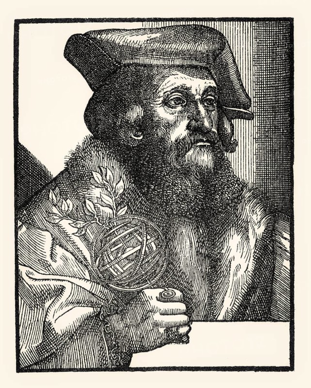 Portrait of Girolamo Fracastoro, c 1476/8 – 1553, Italian physician, poet, and scholar