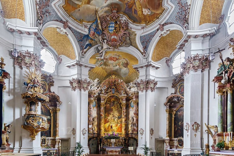 Klosterkirche St. Anna im Lehel is a Catholic abbey church in Munich, Germany. It was the first Rococo church of Old Bavaria, Germany. Interior