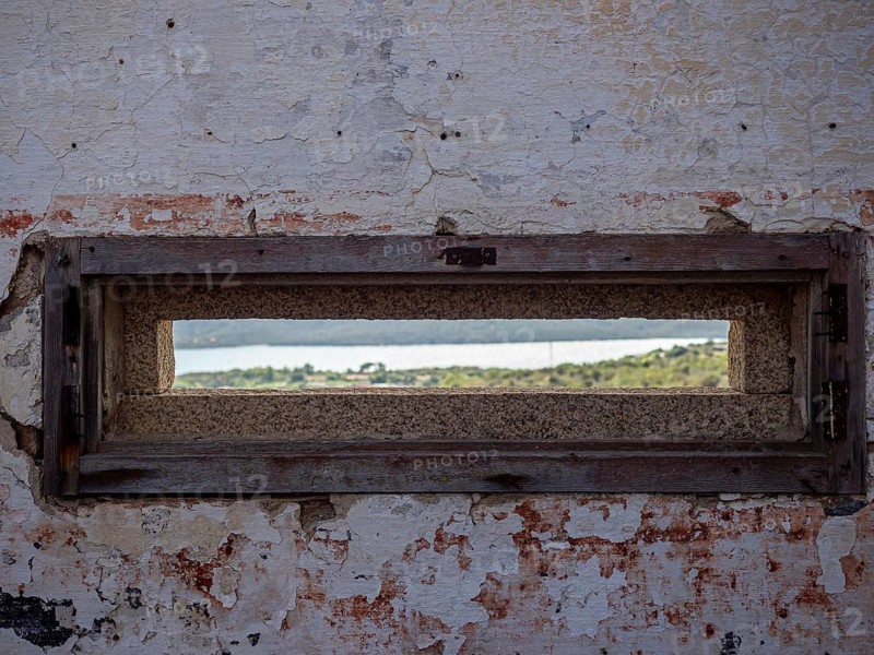 A view of the coast from a loophole
