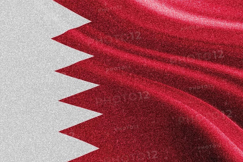 Bahrain glitter flag, national flag, glittering flag sparkle background