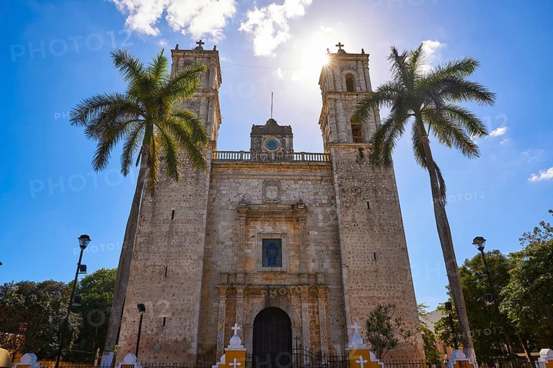 Valladolid San Gervasio church of Yucatan in Mexico