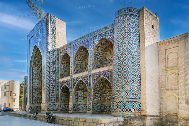Madrasah Nodir-Divan-Begi is part of the architectural ensemble of the 16th-17th centuries Lyabi-Khauz, Bukhara, Uzbekistan, Asia