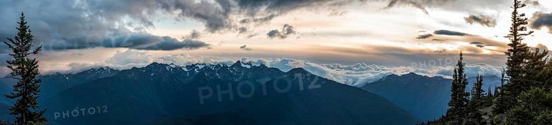 Alpine landscape in the Olympic National Park, Washington State, USA, North America
