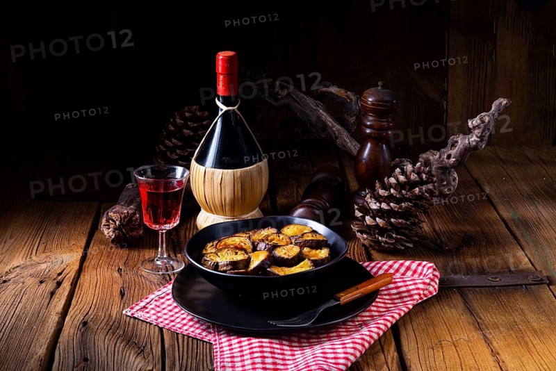 Melitzanes Tiganites fried aubergines in Greek style
