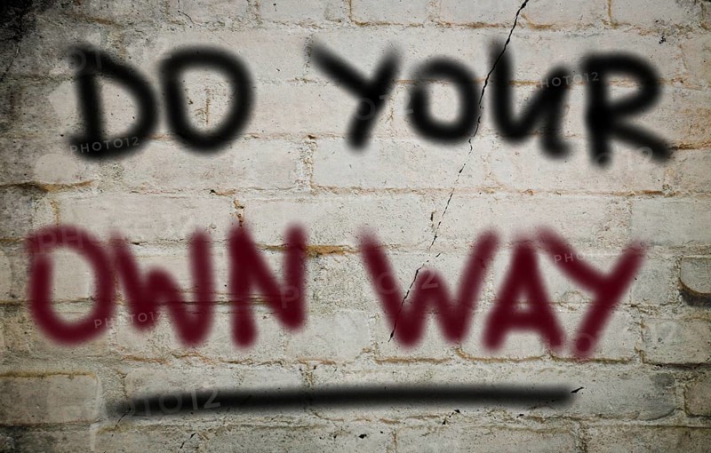 Do Your Own Way Concept