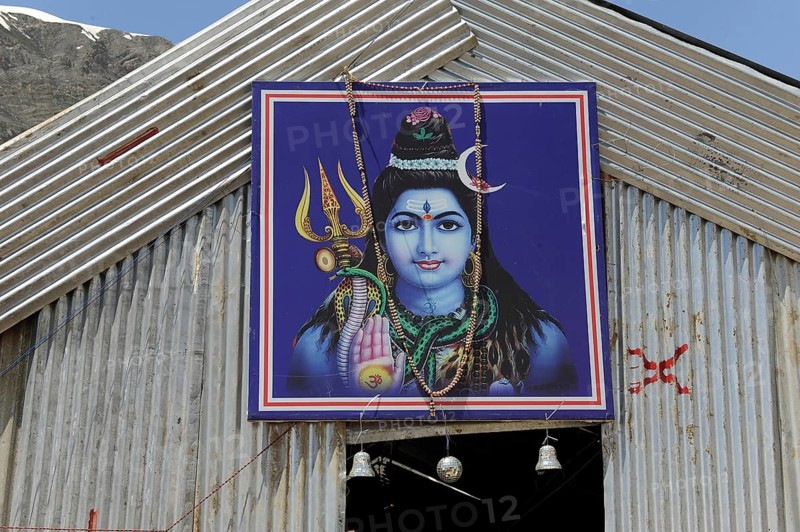 Metal shelter, pabibal to panchtarni, amarnath yatra, Jammu Kashmir, India, Asia