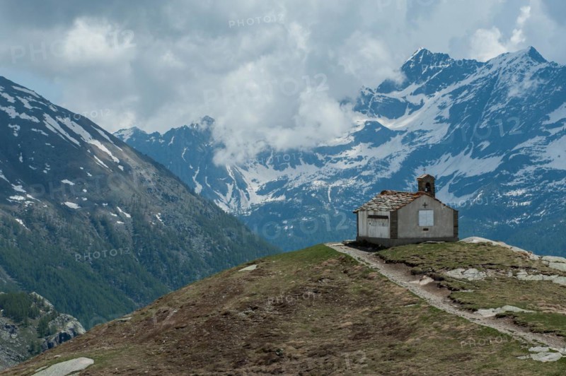 Mountain landscape, gran paradiso national, park, italy