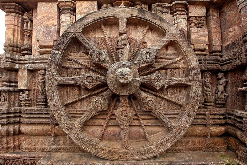 Chariot wheel of the Sun temple at Orrisa India