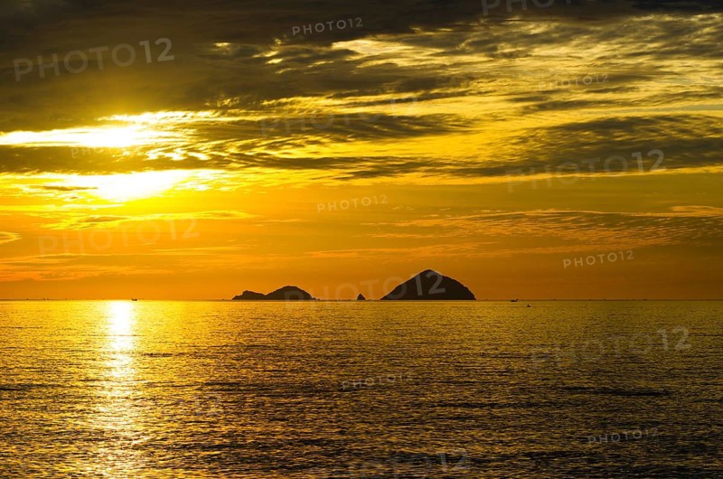 Dawn at sea beach in Nhatrang, Vietnam, Asia