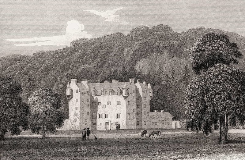 Castle Menzies, Weem, Perthshire, 19th century, from Modern Athens by Th. H. Shepherd