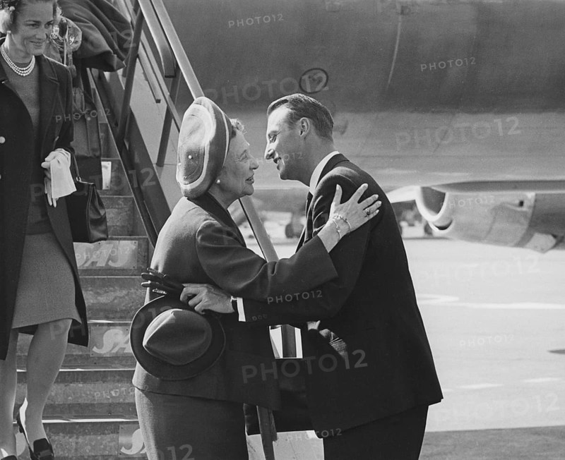 King Harald of Norway. Pictured when being crown prince meetin princess Margaretha 1960s