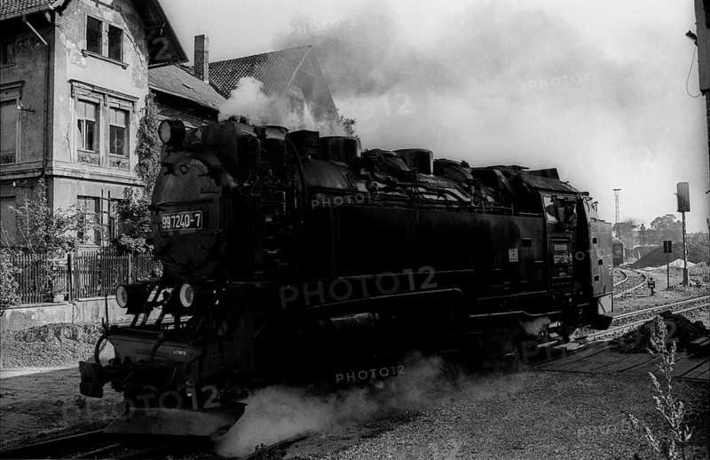 Germany, Wernigerode, 14.09.1991, the Harz narrow gauge railway, locomotive, Europe