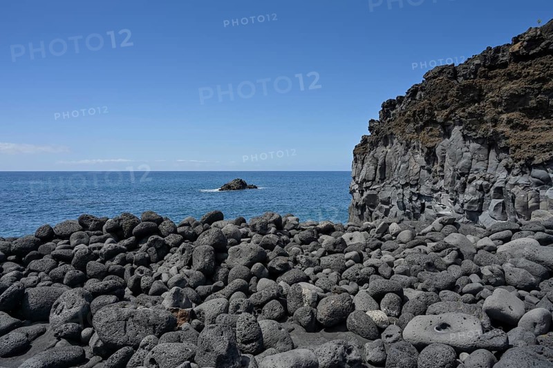 Rocky beach, Playa, La Bombilla, La Palma, Spain, Europe
