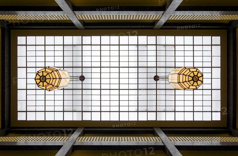 Built in 1929 by Hans Poelzig, atrium, ceiling view