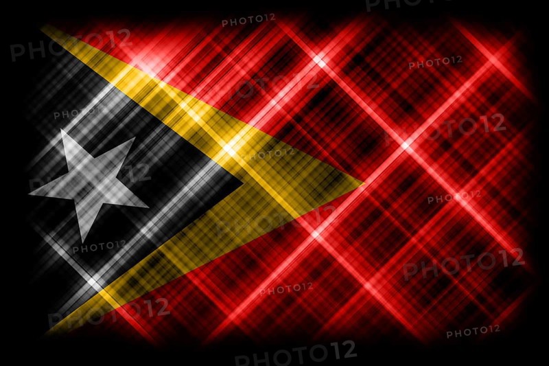 East Timor flag, national flag, modern flag background