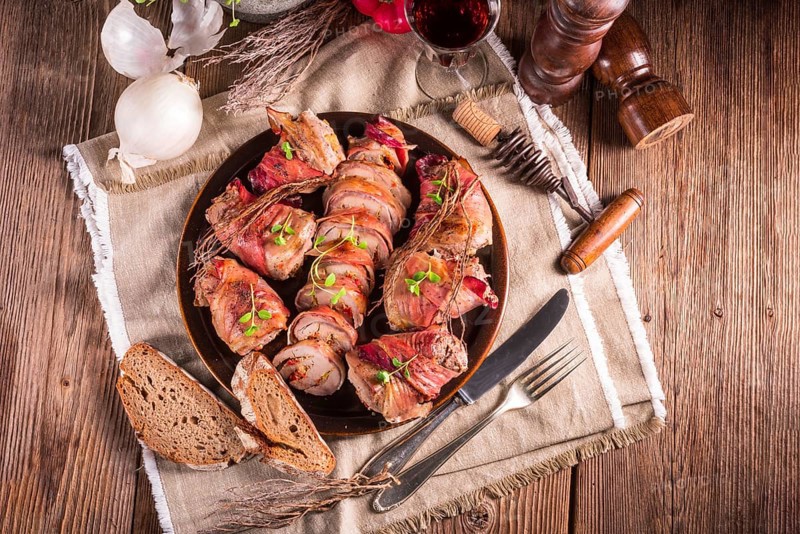 Stuffed pork tenderloin