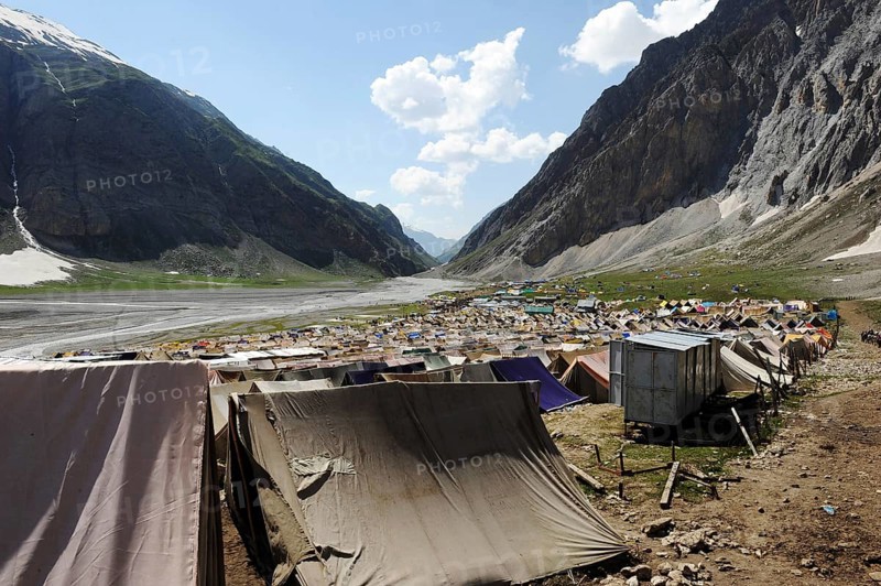 Sangam to holy cave, amarnath yatra, Jammu Kashmir, India, Asia