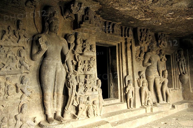 Buddhist Panel Caves in Aurangabad Maharashtra India