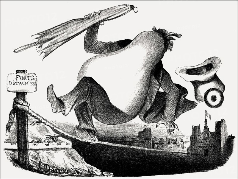 Caricature on Louis Philippe I, King of the French, by Honoré-Victorin Daumier, 1833