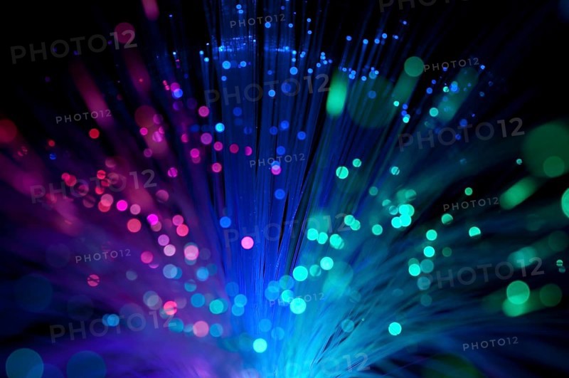 Multicolored optical fibers