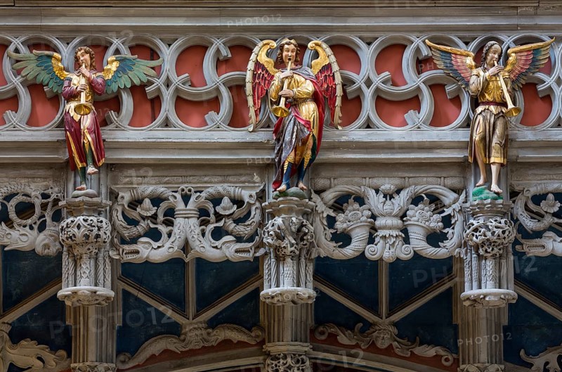 Constance, Minster, west gallery around 1516, angel