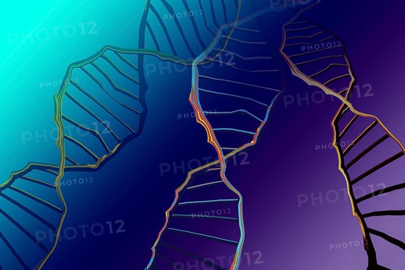 Genome sequencing concept of genome editing. Biotechnology of molecule